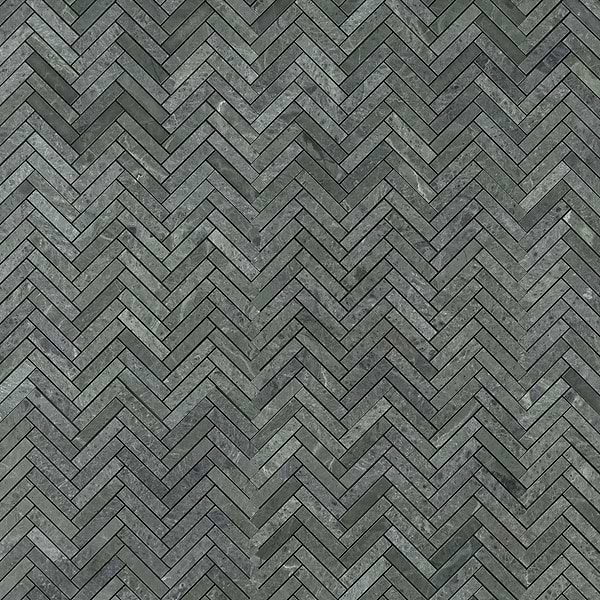 Tia Verde Green 1x3 Herringbone Honed Marble Mosaic Tile