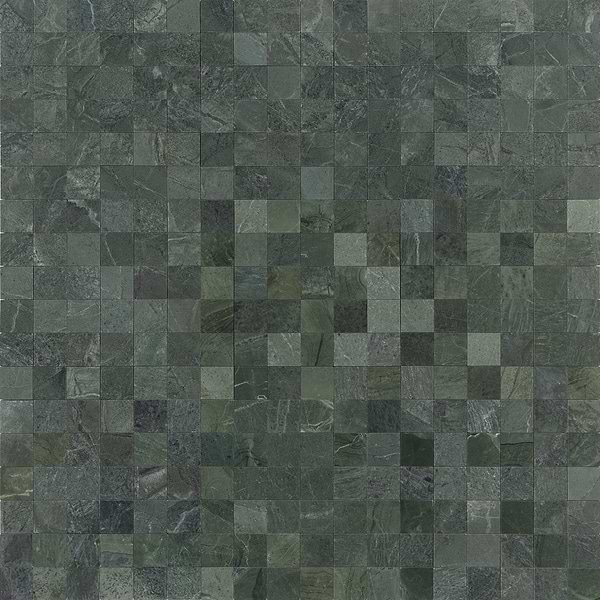 Tia Verde Green 2x2 Honed Marble Mosaic Tile