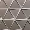 Remington Sepia Beveled Triangles Glass Mosaic Tile