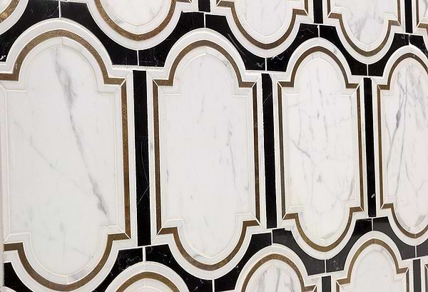 Inara Cavalier Brass And Marble Tile