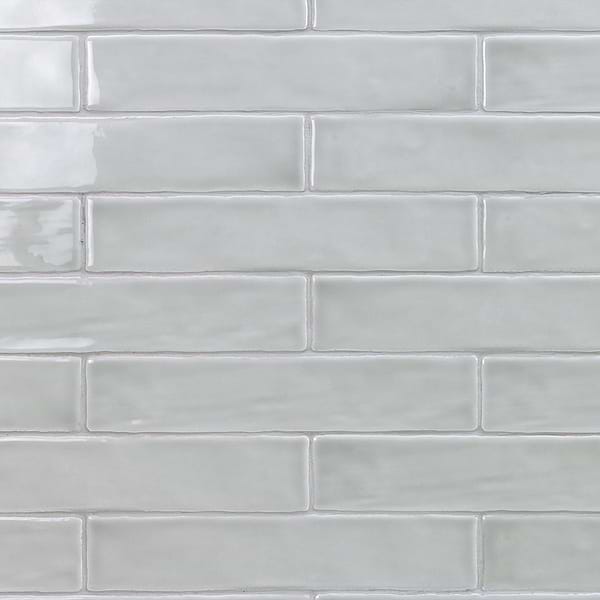 Sample of Seaport Chameleon Sage Gray 2x10 Polished Ceramic Tile [$7.99 per sq. ft.]