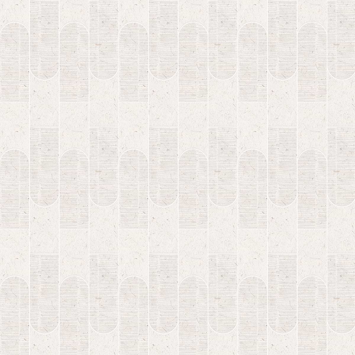 Hikari Tokyo Chalk White Limestone Look Textured Matte Porcelain Mosaic Tile