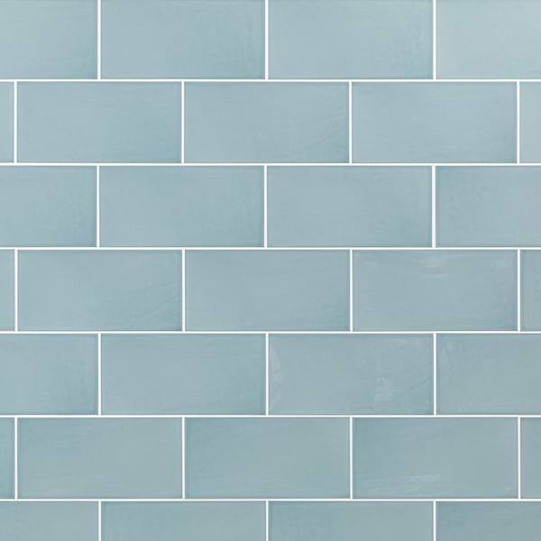 Aruba Blue 5X10 Ceramic Wall Tile