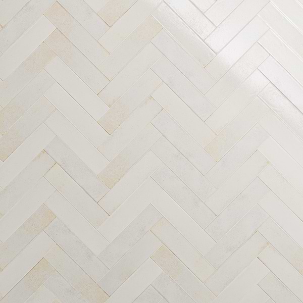 Kalay White 3x12 Glossy Ceramic Tile