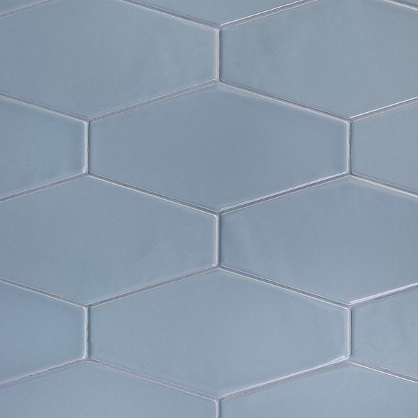 Manchester Hexagon Dew 4x8 Polished Ceramic Tile