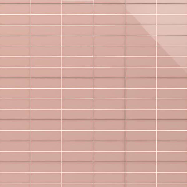 Park Hill Coral Rose Pink 4X12 Polished Porcelain Tile