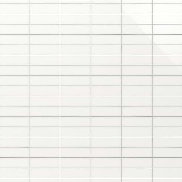 Park Hill White 4x12 Polished Porcelain Tile