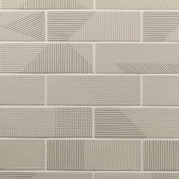 Enigma Gray Pearl 2x8 Polished Ceramic Tile