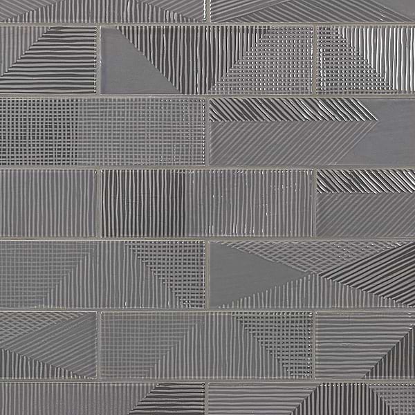 Enigma Graphite 2x8 Polished Ceramic Tile