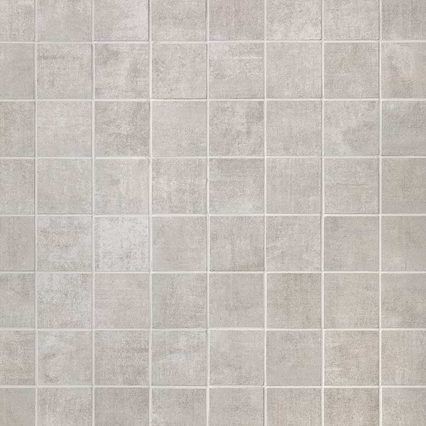 Basic Cement Silver 2x2 Matte Porcelain Mosaic Tile