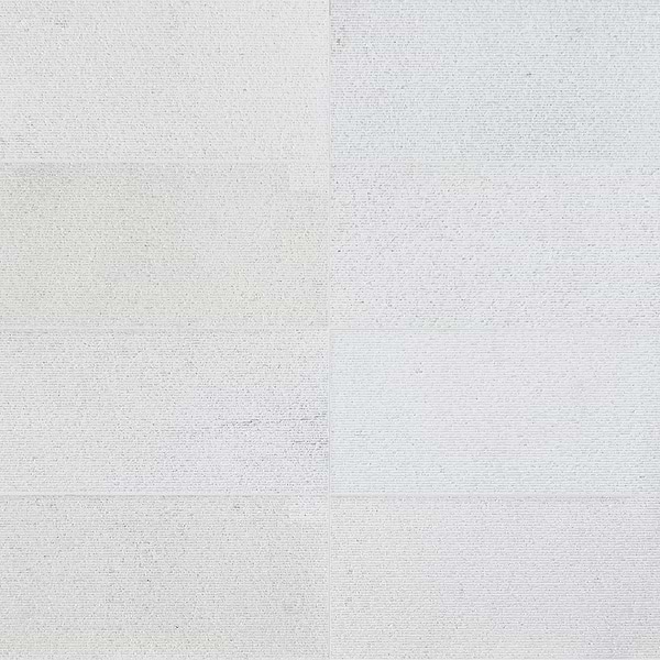 Rakestone Carved Comb Bianco Ice White 12x24 Textured Honed Marble Tile