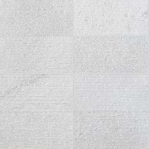 Rakestone Carved Split Bianco Ice White 12x24 Textured Honed Marble Tile