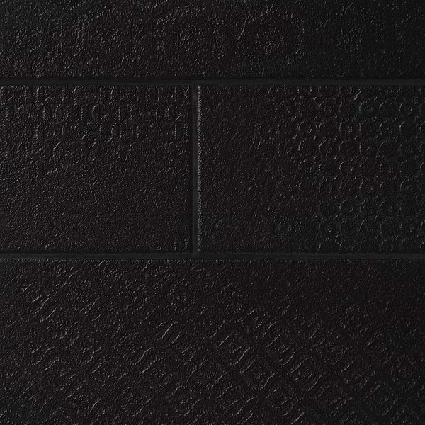 Tessuto Carbone Charcoal Black 4x12 Porcelain Matte Subway Tile