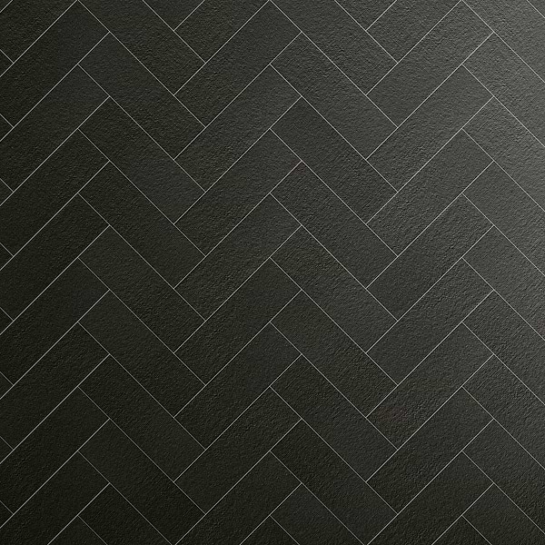 Diesel Camp Canvas Black 4x12 Matte Ceramic Subway Wall Tile