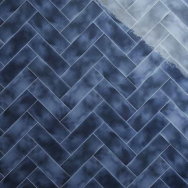 Diesel Camp Smoke Blue 4x12 Glossy Ceramic Subway Tile