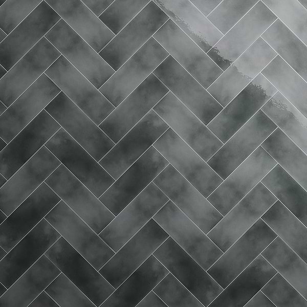 Diesel Camp Smoke Gray 4x12 Glossy Ceramic Subway Tile