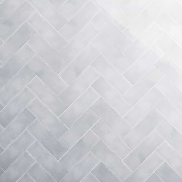 Diesel Camp Smoke White 4x12 Glossy Ceramic Subway Tile