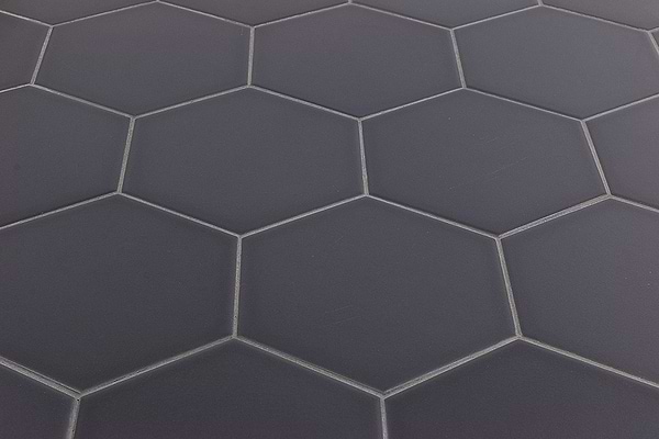 Exagoni Puro Grafito Matte Hexagon Ceramic Tile