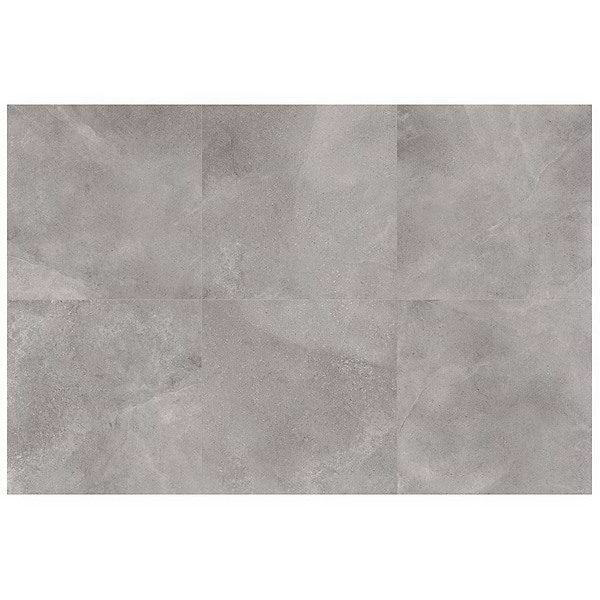 New Rock Fossil Dark Gray 48x48 Limestone Look Matte Porcelain Tile