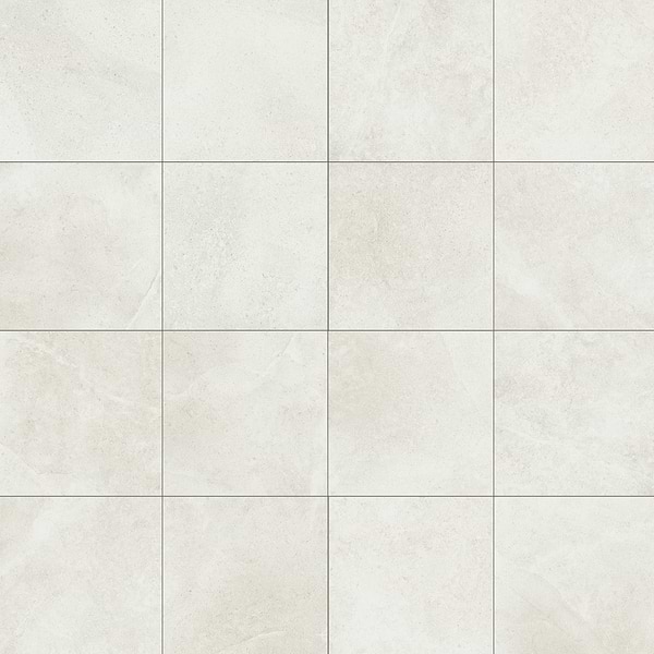 Sample-New Rock Perla White Limestone Look Matte Porcelain Tile