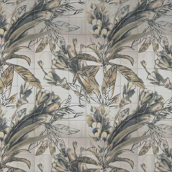 Angela Harris Wilder Autumn Leaves Mural 8x8 Matte Porcelain Tile