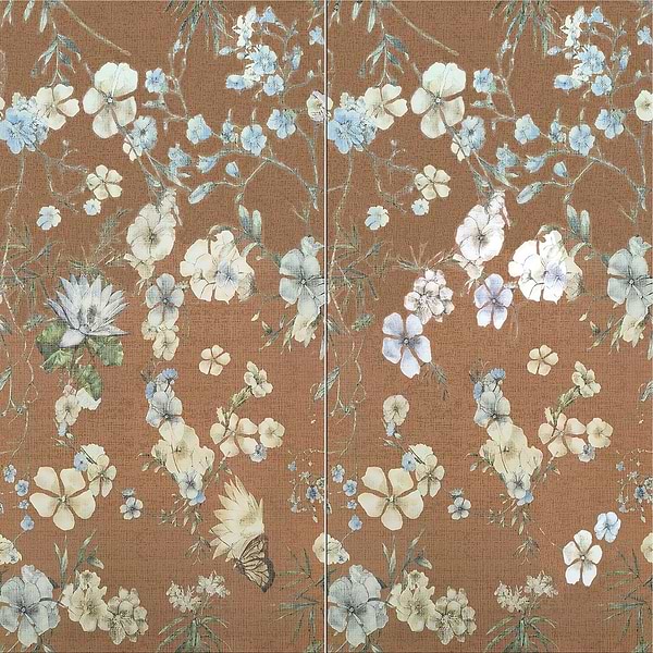 Wakana Autumn Terracotta 24x48 Artisan Decor Matte Porcelain Tile