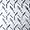 Amari Azur Polished Marble and Aluminum Chevron Mosaic Tile- Blue- White- Silver