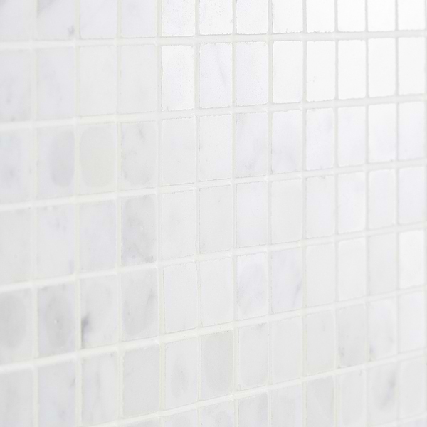 Sample-Carrara 3/4x3/4 Polished Square Marble Mosaic Tile