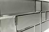 Dark Gray Beveled 4x12 Mirror Tile