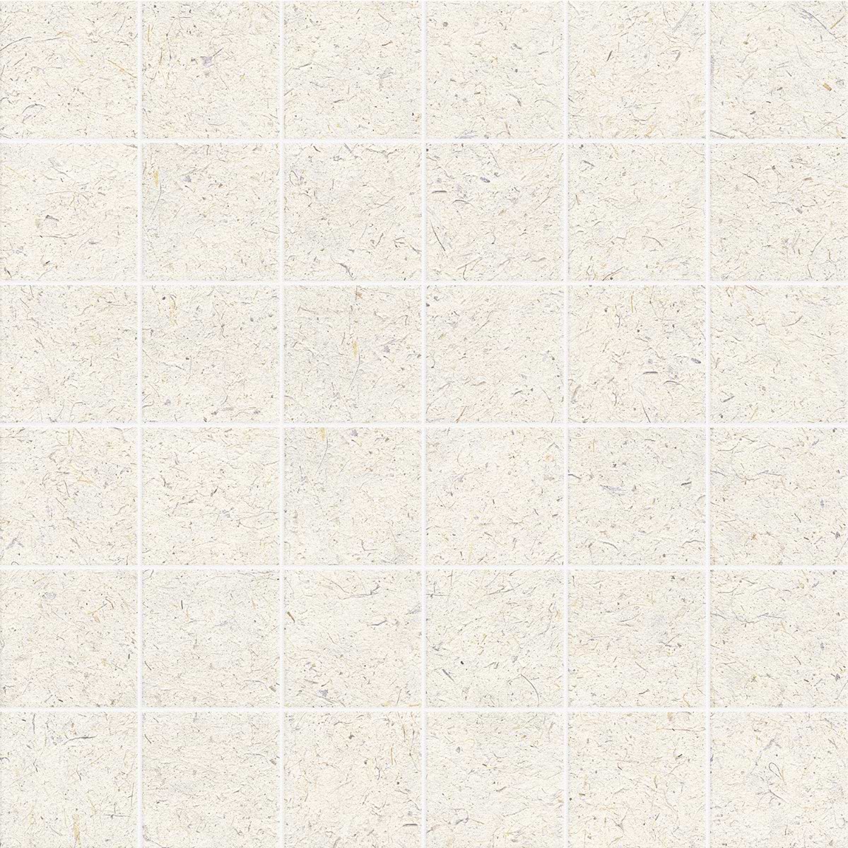 Hikari Paper Cream 2x2 Limestone Look Matte Mosaic Tile