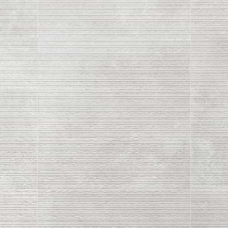 Stoneside Linen Warm Gray Deco 12x36 Matte Ceramic Tile