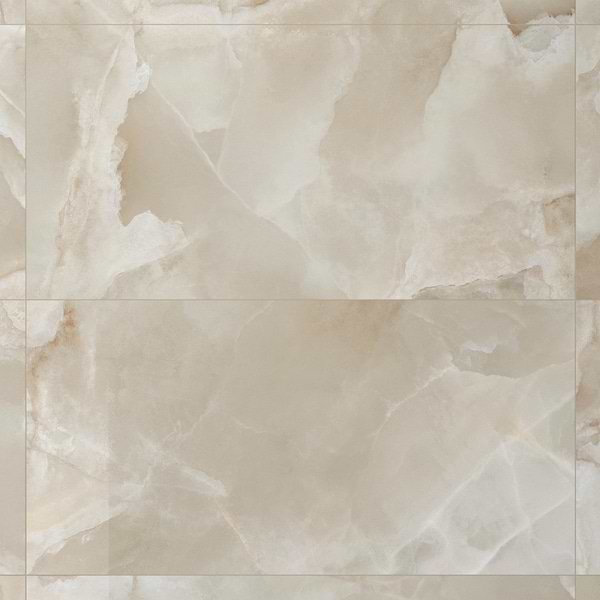 Harmonyx Coconut White 24x48 Onyx Look Polished Porcelain Tile