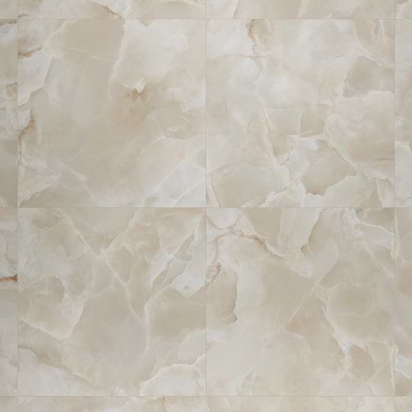Harmonyx Coconut White 48x48 Onyx Look Satin Porcelain Tile