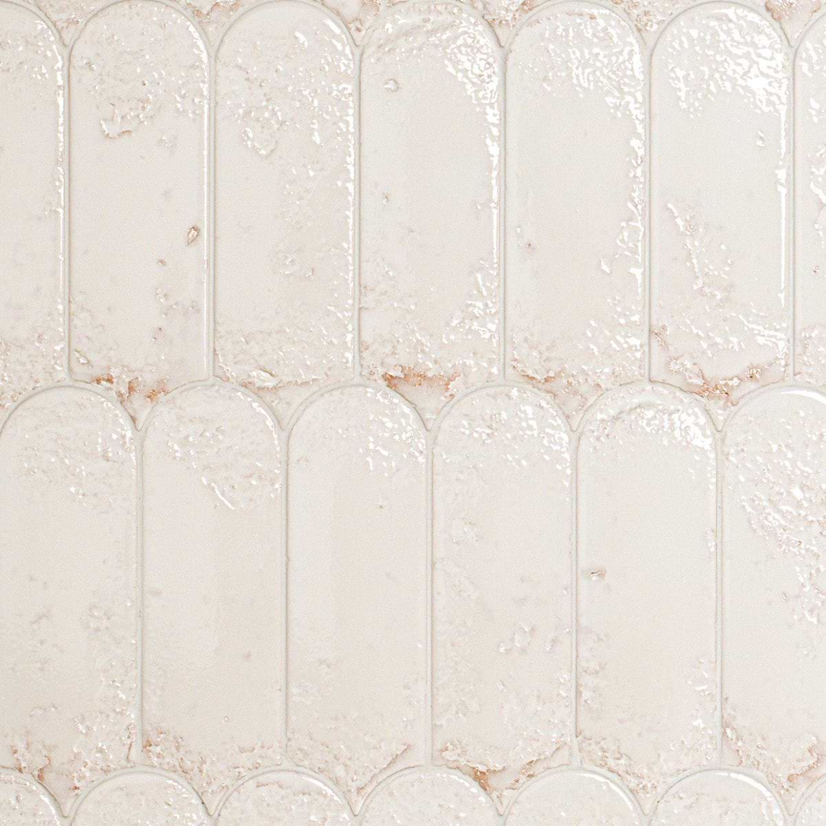 Corali Cloud White 3x9 Textured Glossy Ceramic Tile