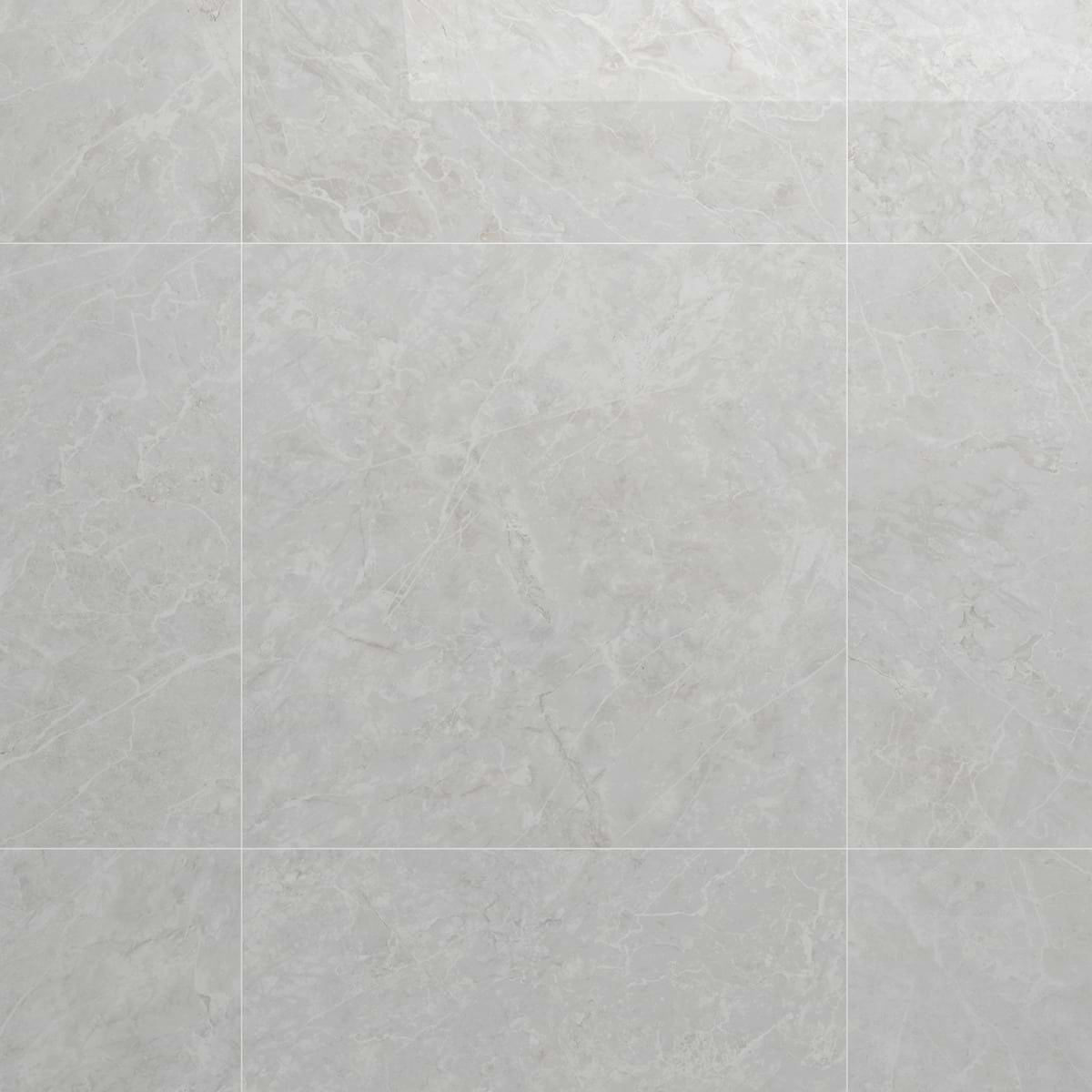 Boscato Cream White 48x48 Marble Look Polished Porcelain Tile