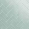Loft Seafoam Green 4x12 Frosted Glass Subway Tile