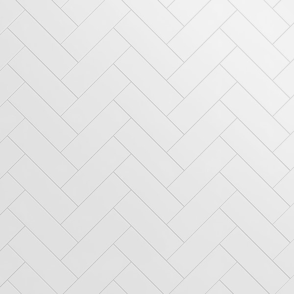 Loft Super White 4x12 Frosted Glass Subway Wall Tile
