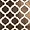 Nabi Arabesque Metallic Copper Brown 4" Mixed Finish Glass & Marble Mosaic Tile