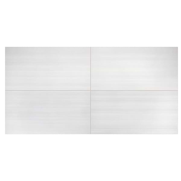 Bestow Arku White 24x48 Textured Porcelain Tile