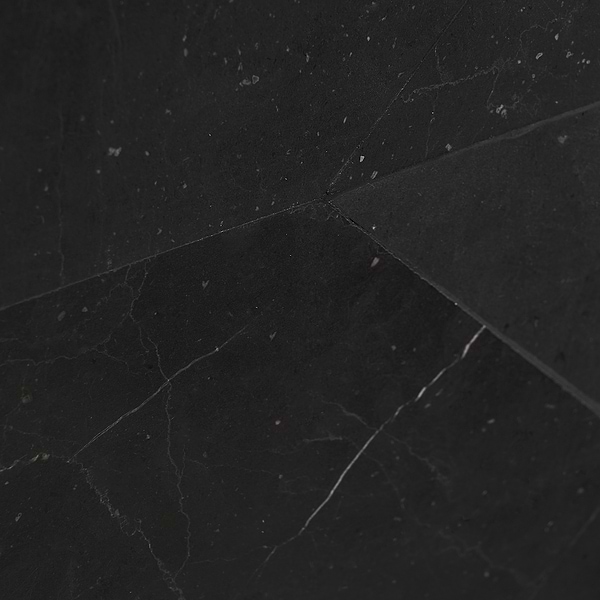 Nero Marquina 3x12 Chevron Honed Marble Tile