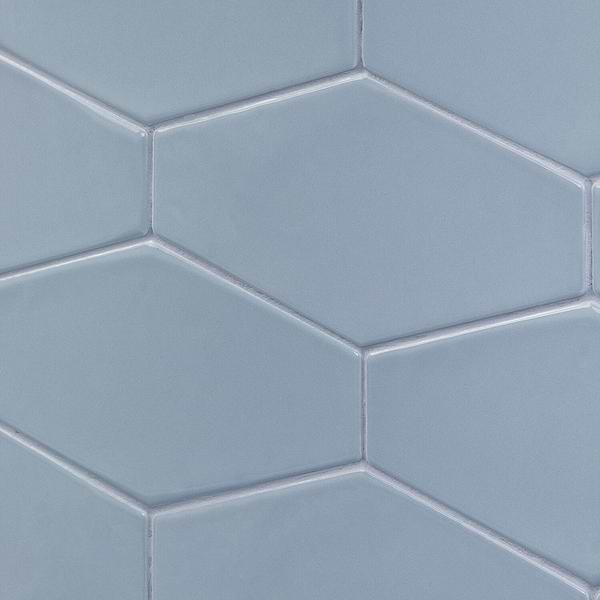 Manchester Hexagon Dew 4x8 Polished Ceramic Tile