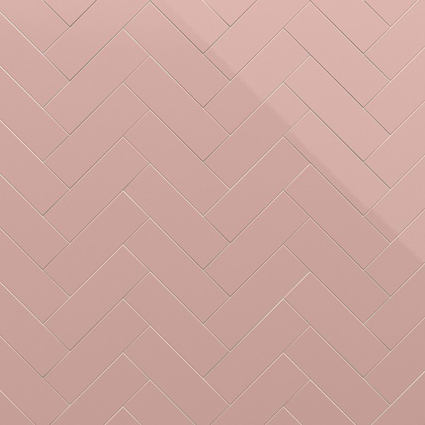 Park Hill Coral Rose Pink 4X12 Polished Porcelain Tile