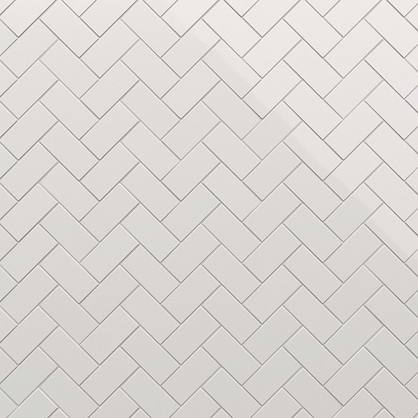 Park Hill White 3x6 Polished Porcelain Tile