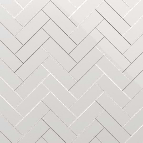 Park Hill White 4x12 Polished Porcelain Tile