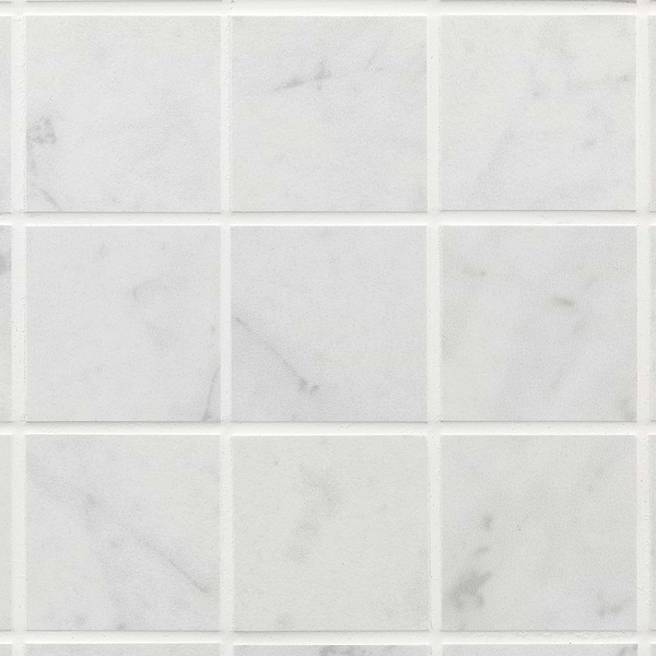 Marble Tech Bianco Gioia 2x2 Matte Marble Look Porcelain Mosaic Tile 