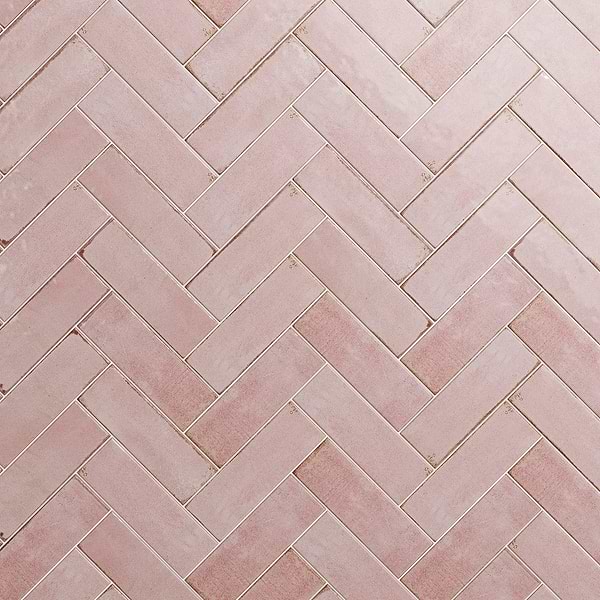Los Lunas Rose Pink 4x12 Polished Ceramic Tile