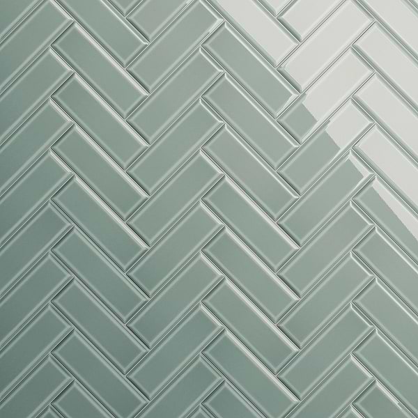 Rise Sage Green 4x12 Beveled Glossy Ceramic Subway Tile