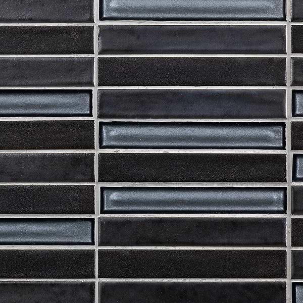 Vibrato Shadow Metallic Ceramic and Glass Mosaic Tile