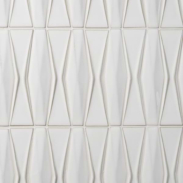 Nabi Harlequin Natural White Ceramic Tile