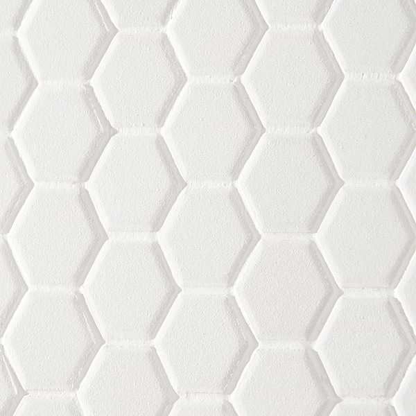 Level White 1" Hexagon Matte Porcelain Mosaic Tile